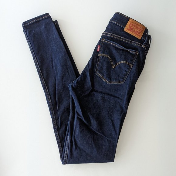 NWOT Levi's 710 Super Skinny Dark Blue Jeans Size 27 - Picture 1 of 8
